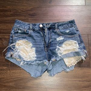 american eagle jean shorts